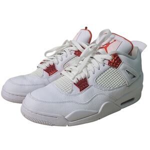 Air Jordan 4 Retro 'Orange Metallic' White Team Orange CT8527-118 Size 10.5